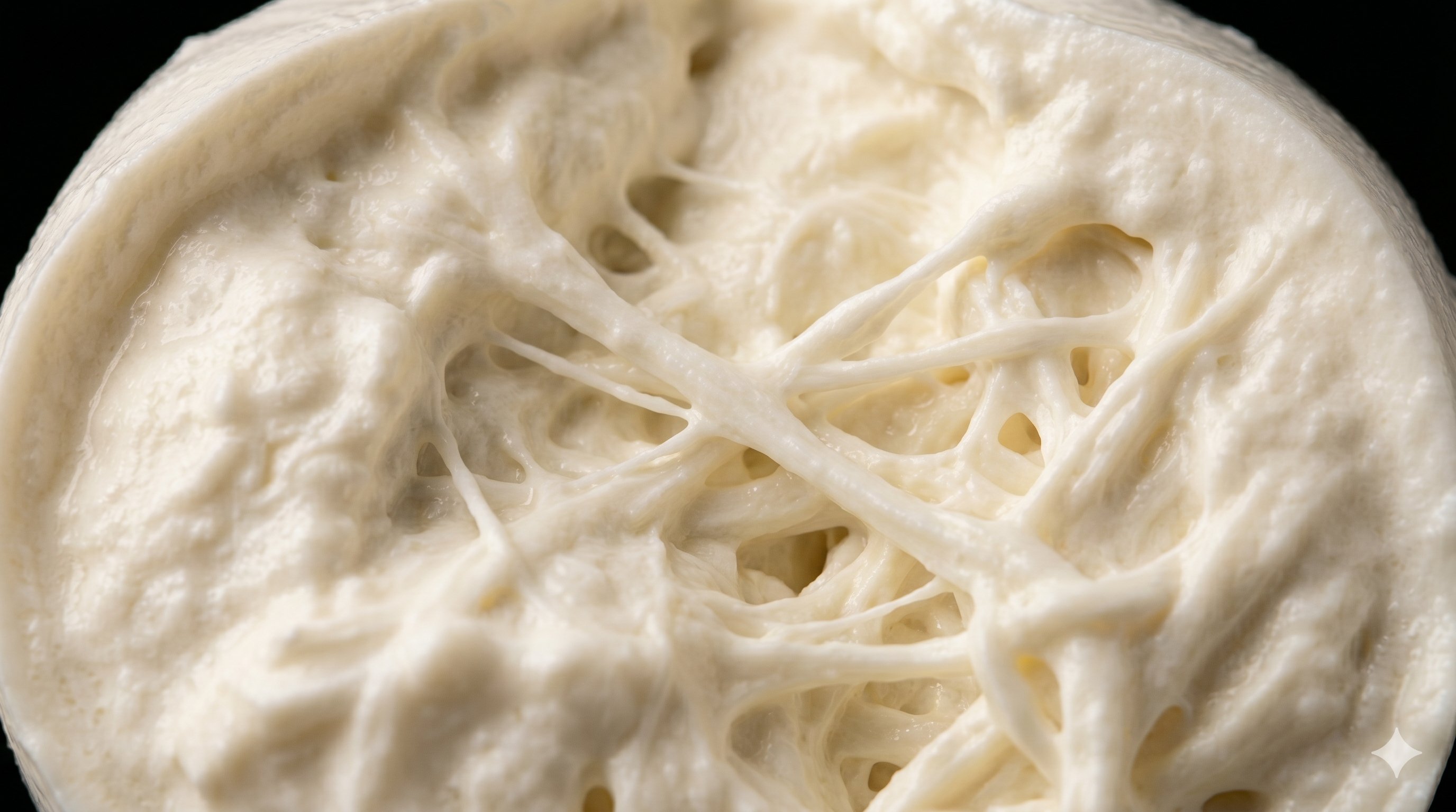 Burrata Inneres Nahaufnahme